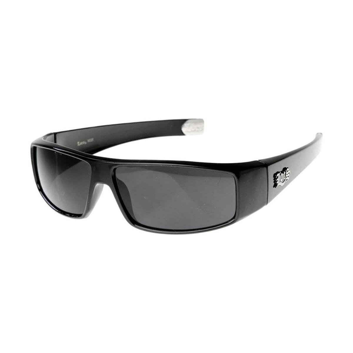 Locs OG Gangsta Hardcore Locs Gafas de sol planas Negro