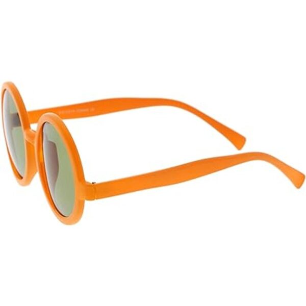 Lentes de sol retro redondos de moda para mujer UV400_4