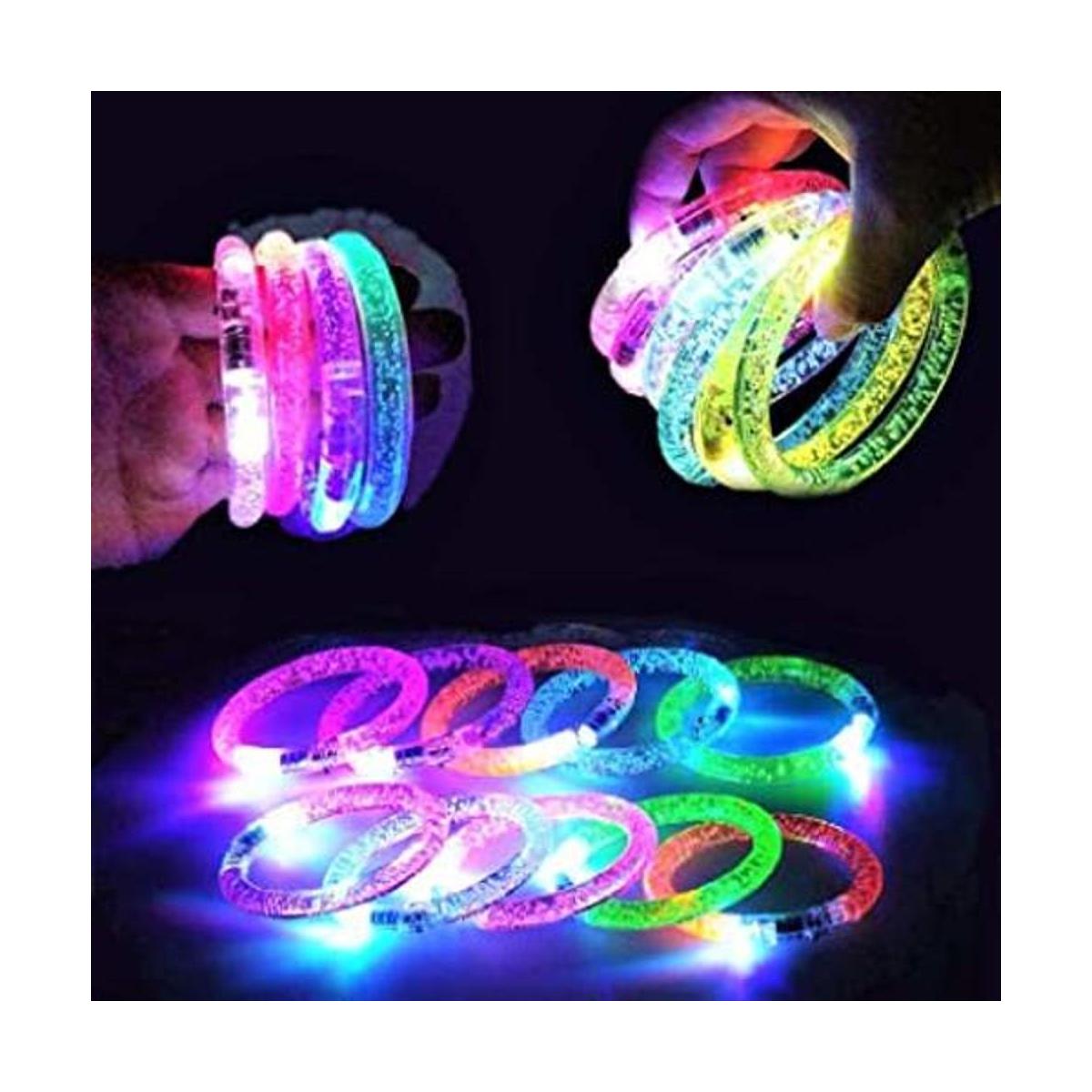 Paquete de 36 pulseras con varillas brillantes 6 pulseras