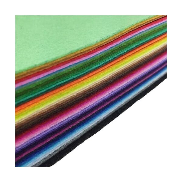 42 hojas de fieltro no tejido de colores surtidos para