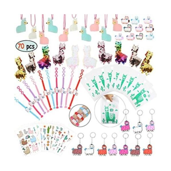 Llama Party Favors Supplies Llama Pulsera Anillo Collar_1
