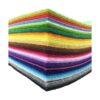 42 hojas de fieltro no tejido de colores surtidos para