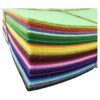 42 hojas de fieltro no tejido de colores surtidos para