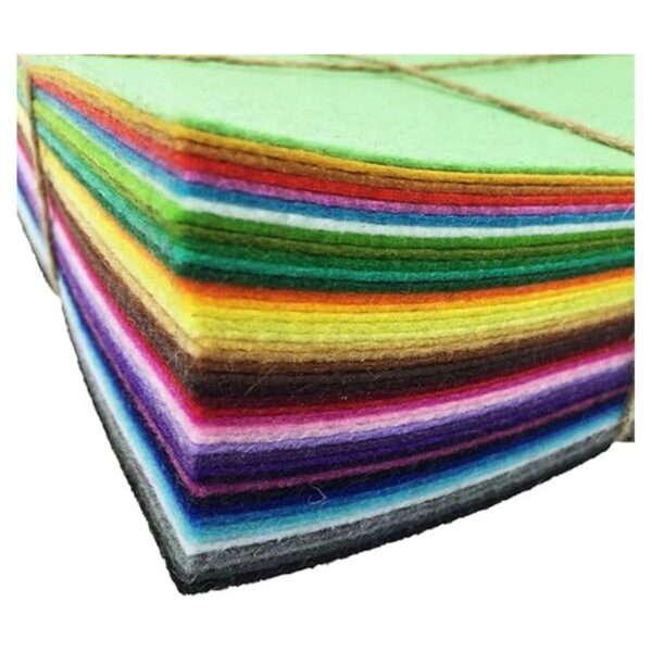 42 hojas de fieltro no tejido de colores surtidos para