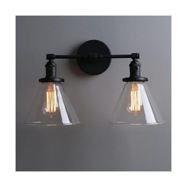 Phansthy Lámpara de pared industrial de 2 luces de pared_2
