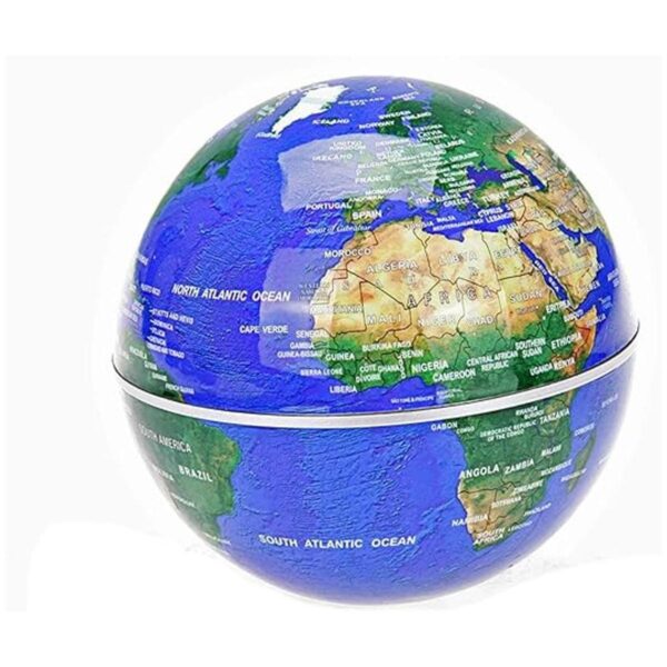 Globo giratorio flotante con luces LED forma C de