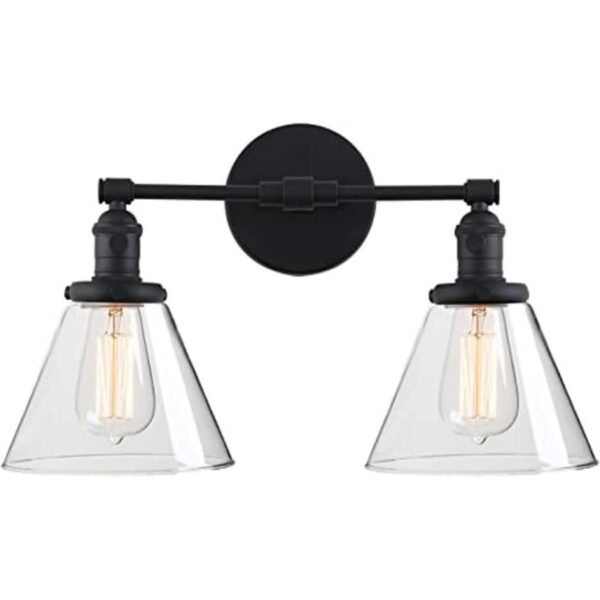 Phansthy Lámpara de pared industrial de 2 luces de pared_1