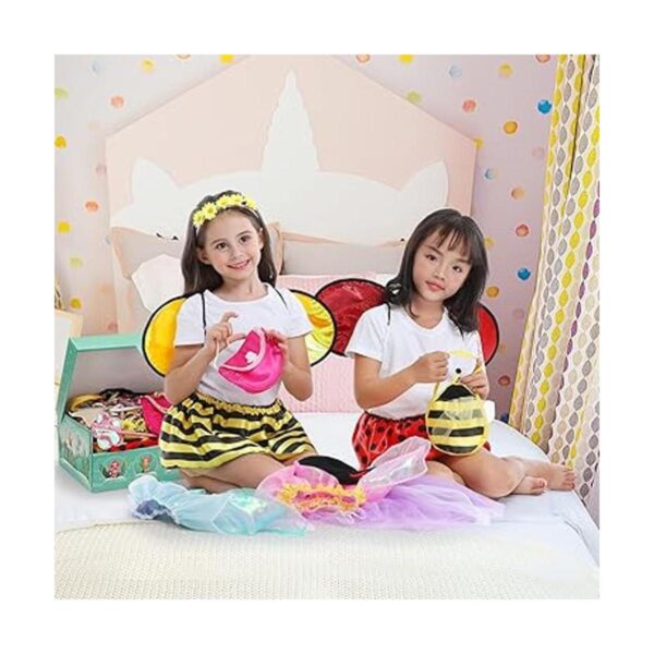 Fedio Disfraz de princesa para niñas de 3 a 7 años_5