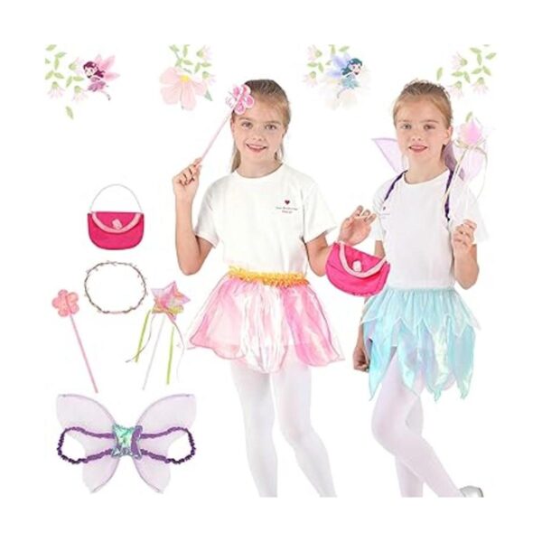 Fedio Disfraz de princesa para niñas de 3 a 7 años_4