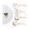 Feedee Colgadores de plantas de macramé para interiores y_3