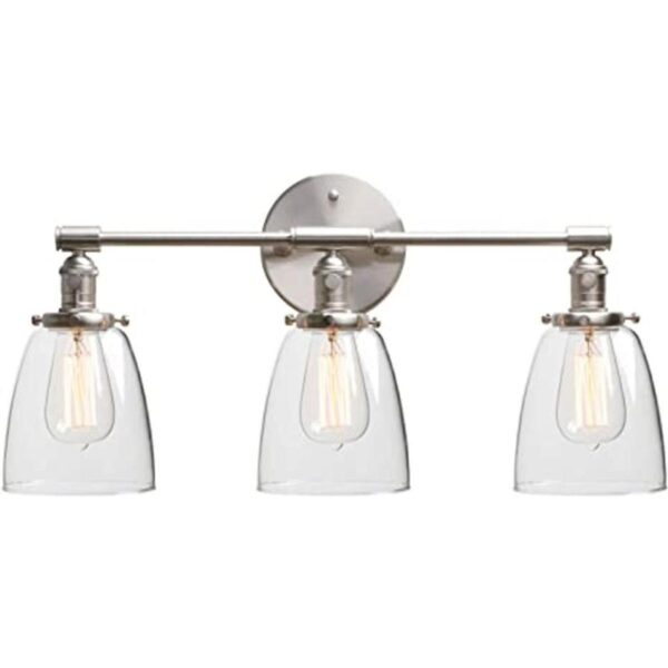Phansthy Lámpara de pared industrial de 3 luces de níquel_1
