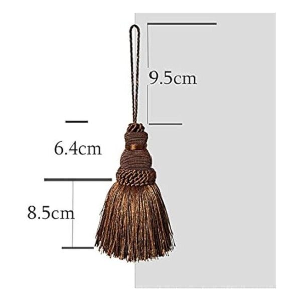 Fenghuangwu Borla colorida borla para llaves accesorios_2