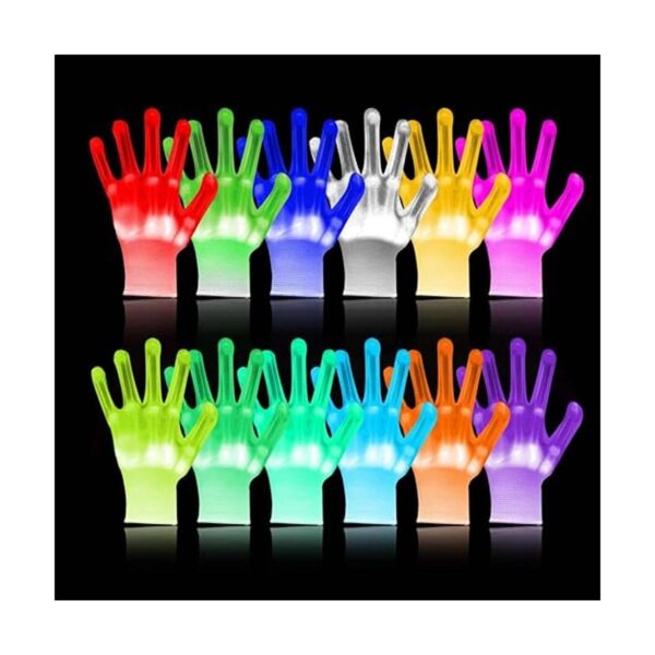 WEICHUANGXIN Guantes LED 12 color M