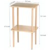 exilot Mesa auxiliar de madera maciza mesa auxiliar de 2_2