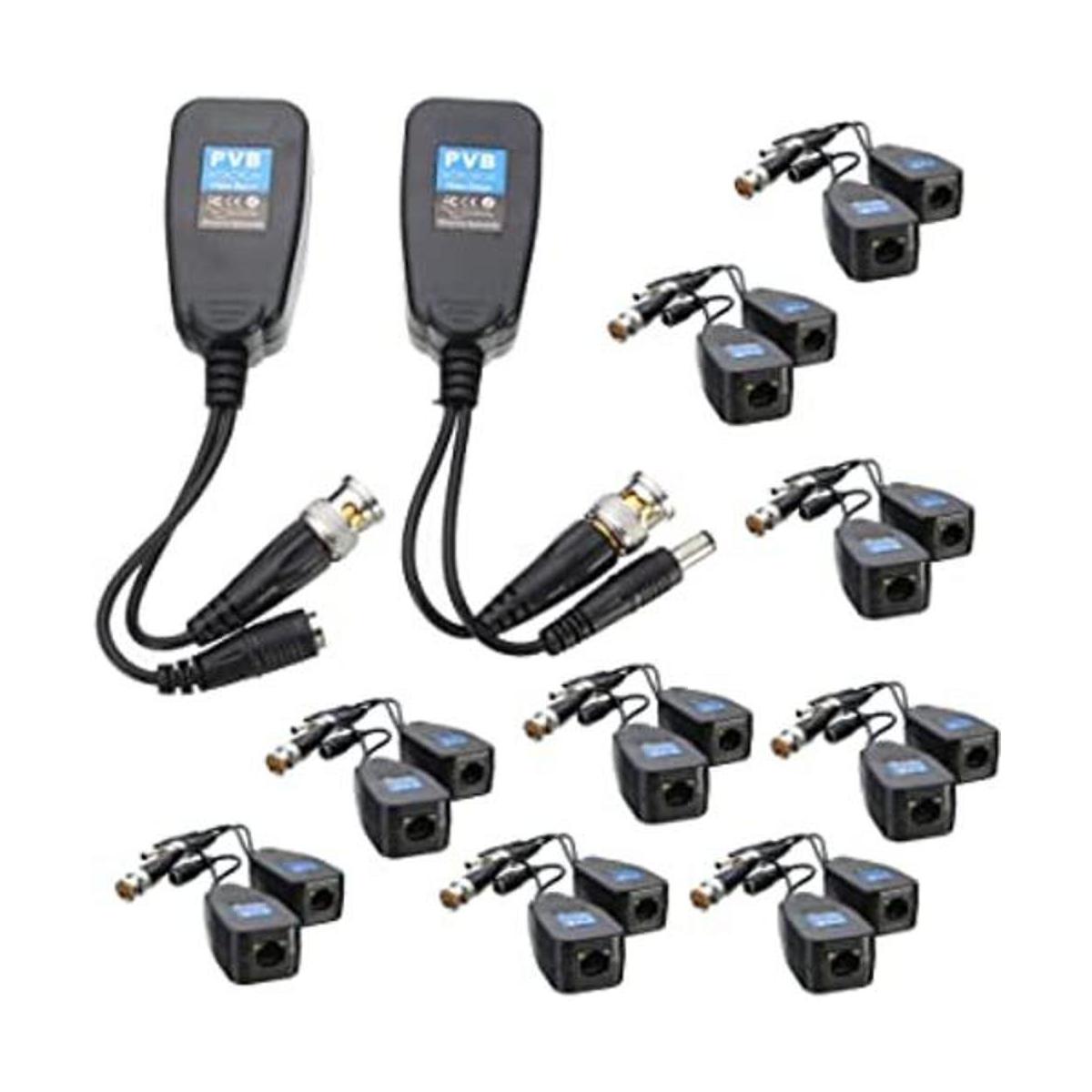 10 pares de balun pasivo HDCVITVIAHD con conector de