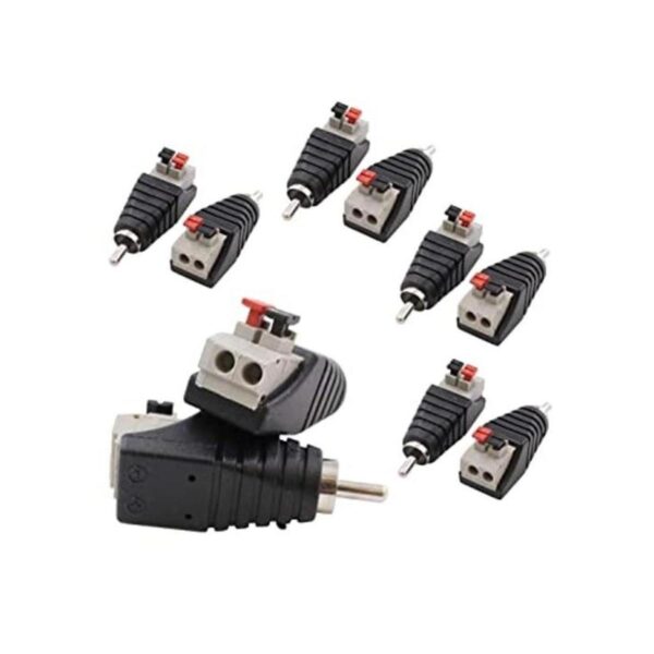 Paquete de 10 cables de cable de altavoz a conector RCA_1