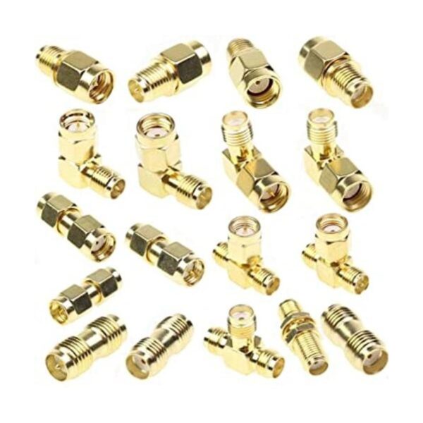 Conector SMA Kits Set 18 en 1 adaptador SMA RP SMA macho y_1