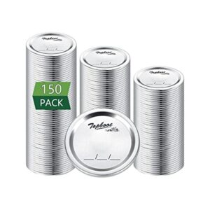 150 tapas de conservas de boca regular para bolas tarros