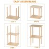 exilot Mesa auxiliar de madera maciza mesa auxiliar de 2_6