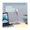 Certificado Apple MFi Cargador corto para iPhone de 8_3
