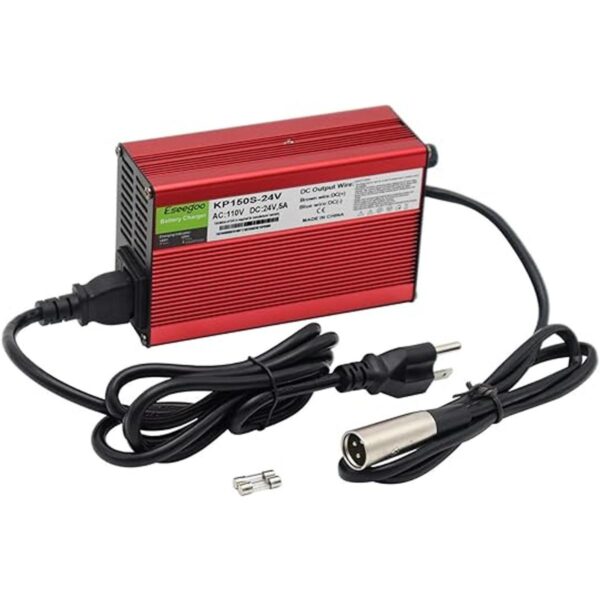 Eseegoo Cargador de batería de 24 V 5 A con conector XLR_2