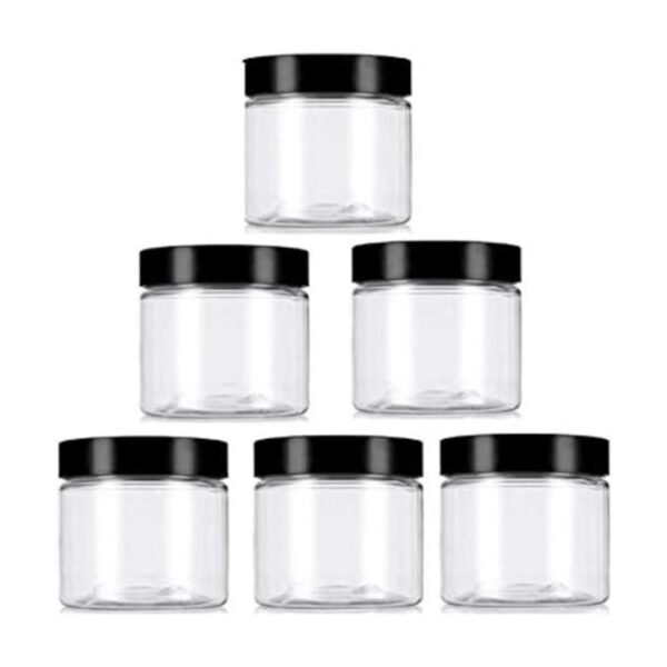 Tarros de plástico transparente 8oz250 g Pet rellenables_1