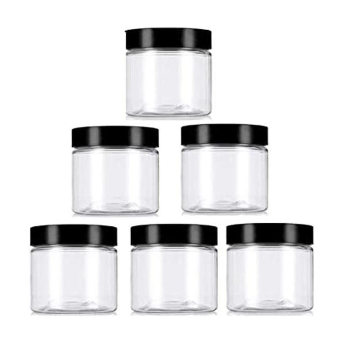 Tarros de plástico transparente 8oz250 g Pet rellenables