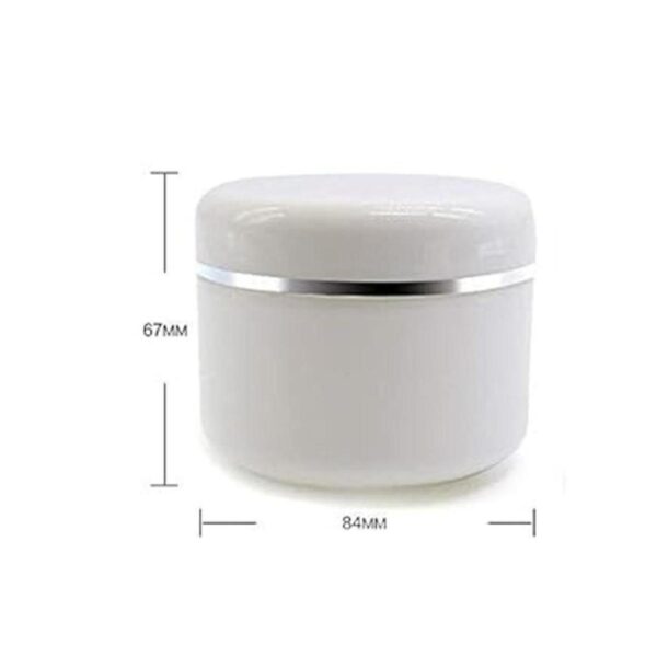 erioctry Tarro de plástico blanco con tapa de cúpula de 8_2