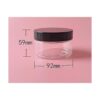 Tarro de plástico transparente de PET libre de BPA