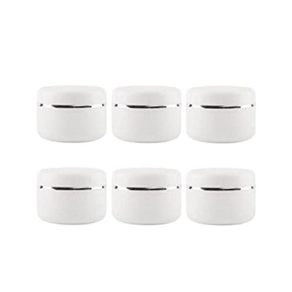 erioctry Tarro de plástico blanco con tapa de cúpula de 8_1