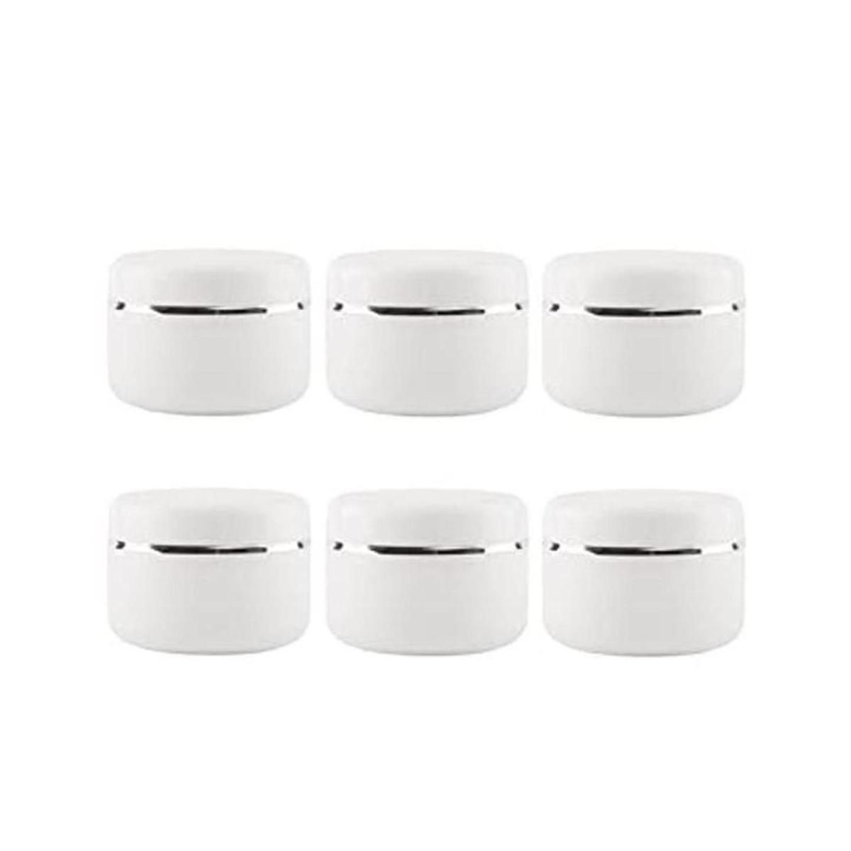 erioctry Tarro de plástico blanco con tapa de cúpula de 8