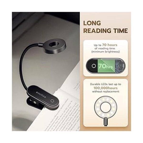 Luz de libro para leer en la cama luz de lectura LED_2