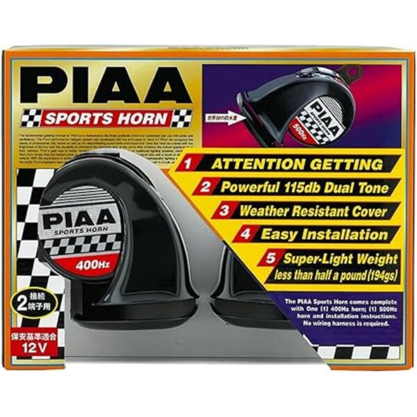 85112 Bocina deportiva de 115db 500HZ 600HZ PIAA_2