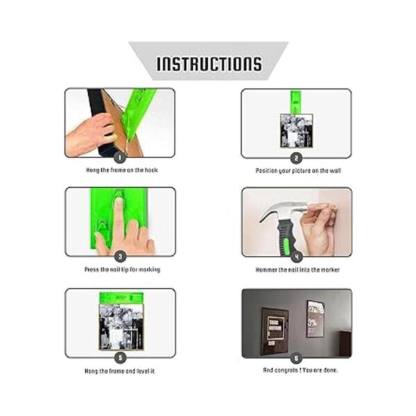 Kit para colgar fotos 260 piezas de ganchos de pared con_5