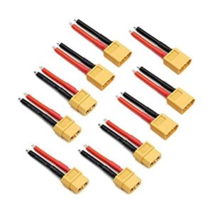 5 pares XT60 Conector hembra y macho Deans con cable de_1