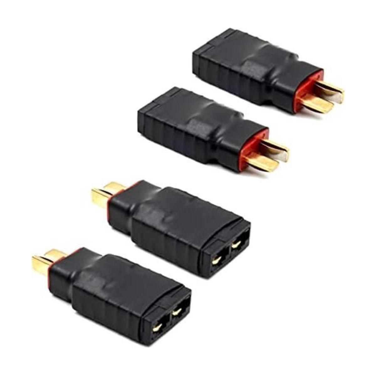 4 piezas macho Deans T Plug a hembra TRX Traxxas Conector