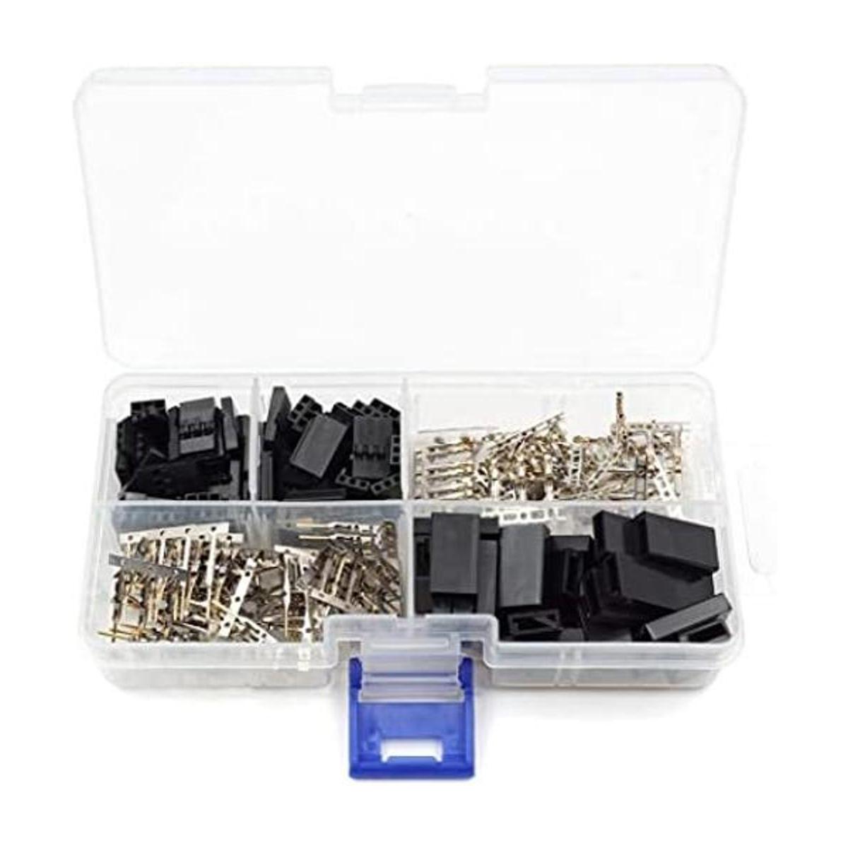 Juego de 30 conectores servo macho hembra kit de pines de