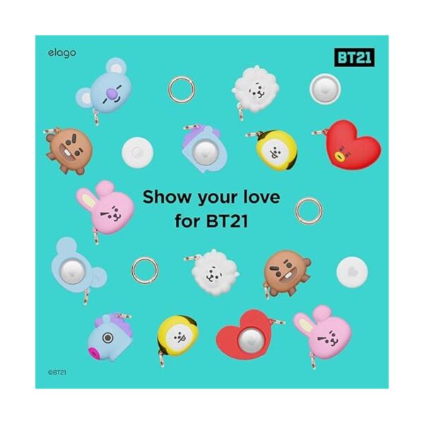 elago BT21 Funda de silicona compatible con AirTag_2