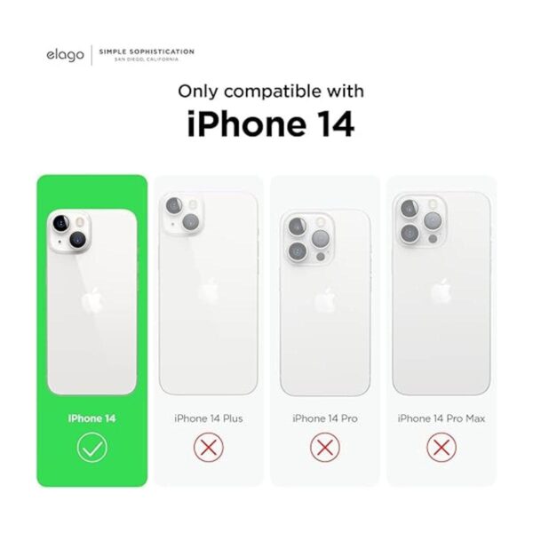 elago Compatible con iPhone 14 funda de silicona líquida_2
