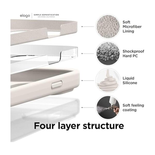 elago Compatible con iPhone 14 Plus funda de silicona_5