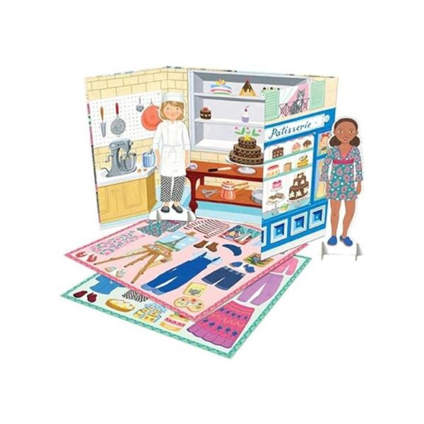 eeBoo Juego de muñecas de papel reutilizables para_2