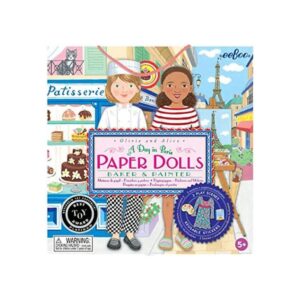 eeBoo Juego de muñecas de papel reutilizables para_1