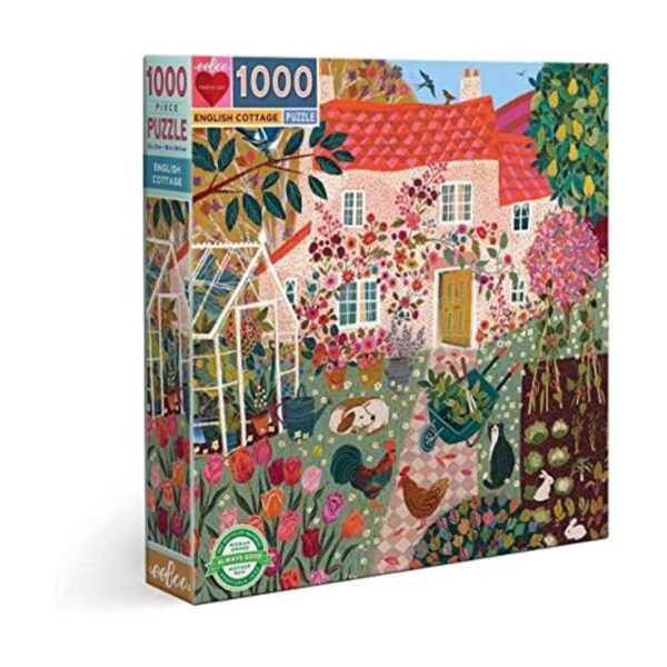 eeBoo Piece and Love English Cottage Rompecabezas_1