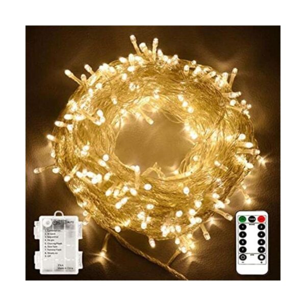 Tira de 100 luces LED EchoSari para exteriores operadas