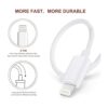 SHARLLEN Cable de carga para iPhone 3 unidades 3 pies_2