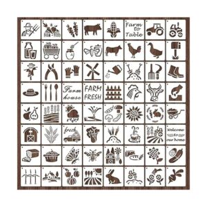 64 plantillas para pintura pequeña plantilla reutilizable