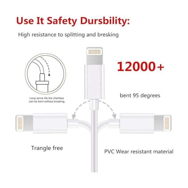 SHARLLEN Cable de carga para iPhone 5 unidades 3 pies3_4