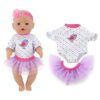 ebuddy 4 juegos de ropa de muñeca incluyen falda superior_2