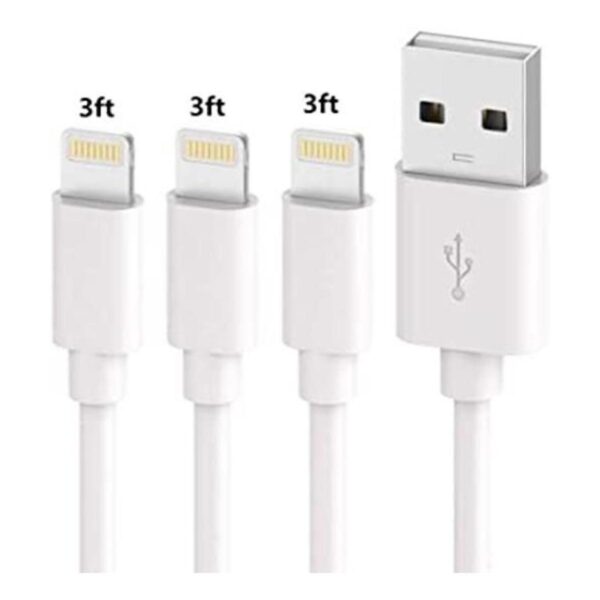 SHARLLEN Cable de carga para iPhone 3 unidades 3 pies_1