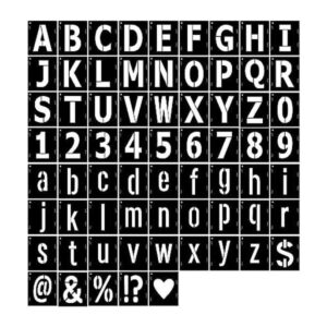 Plantillas de letras de 3 pulgadas plantillas de números